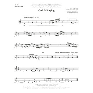 God Is Singing - Clarinet (sub Viola)