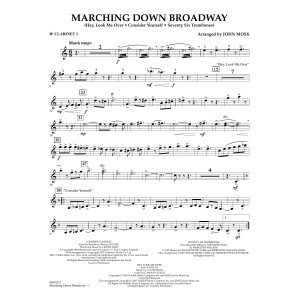 Marching Down Broadway - Bb Clarinet 1