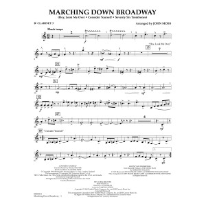 Marching Down Broadway - Bb Clarinet 3