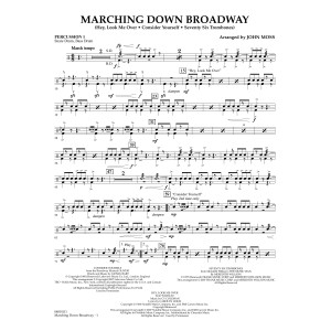 Marching Down Broadway - Percussion 1