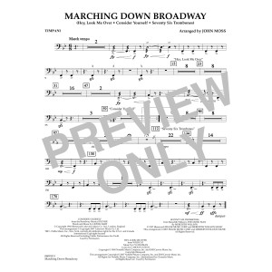 Marching Down Broadway - Timpani