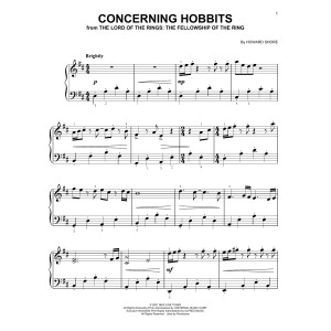 Concerning Hobbits (from Lord Of The Rings: The Fellowship Of The Ring)