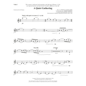 From Silence To Song - Violin 1