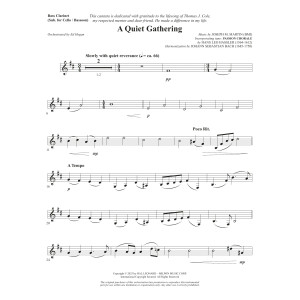 From Silence To Song - Bass Clarinet (sub. Cello/Bsn)