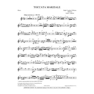 Toccata Marziale - Oboe