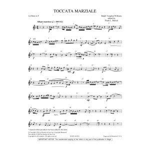Toccata Marziale - 1st Horn in F