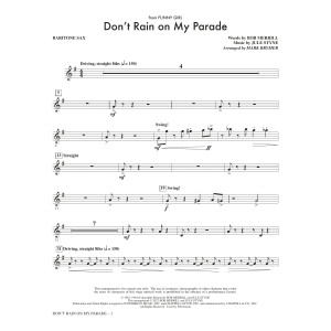Don't Rain On My Parade (from Funny Girl) (arr. Mark Brymer) - Baritone Sax
