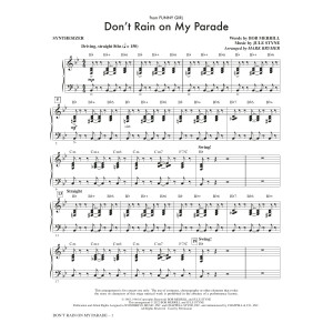 Don't Rain On My Parade (from Funny Girl) (arr. Mark Brymer) - Synthesizer