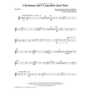 Christmas Isn't Canceled (Just You) (arr. Mark Brymer) - Trumpet 2
