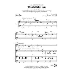 I'll Never Fall In Love Again (arr. Ed Lojeski)