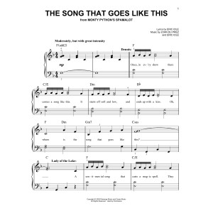 The Song That Goes Like This (from Monty Python's Spamalot)