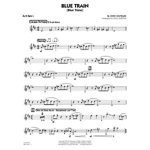 Blue Train (Blue Trane) (arr. Paul Murtha) - Alto Sax 1