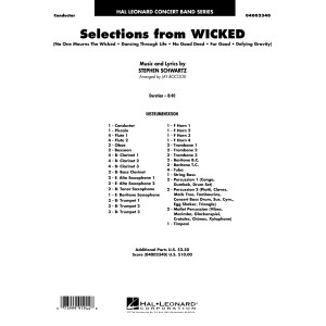 Selections from Wicked (arr. Jay Bocook) - Full Score