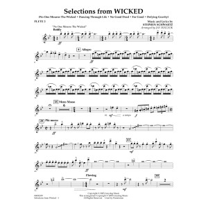 Selections from Wicked (arr. Jay Bocook) - Flute 2