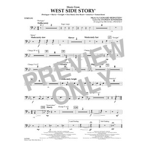 Music from West Side Story (arr. Michael Sweeney) - Timpani