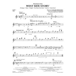 West Side Story (Selections for Flex-Band) (arr. Michael Sweeney) - Pt.1 - Flute