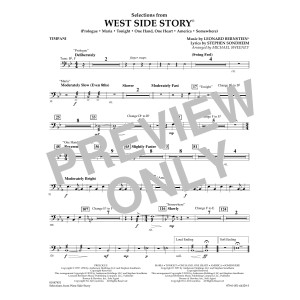 West Side Story (Selections for Flex-Band) (arr. Michael Sweeney) - Timpani