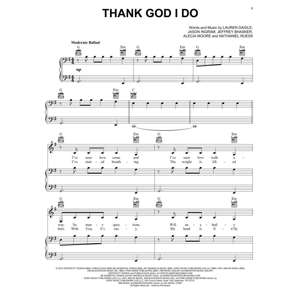 Thank God I Do