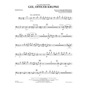 Gee, Officer Krupke (from West Side Story) (arr. Paul Murtha) - Baritone B.C.