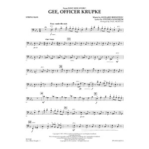 Gee, Officer Krupke (from West Side Story) (arr. Paul Murtha) - String Bass