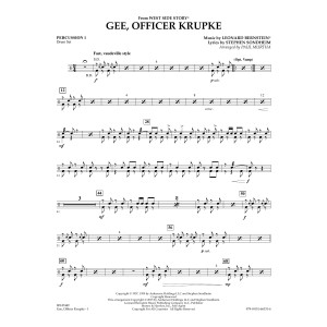 Gee, Officer Krupke (from West Side Story) (arr. Paul Murtha) - Percussion 1