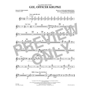 Gee, Officer Krupke (from West Side Story) (arr. Paul Murtha) - Mallet Percussion