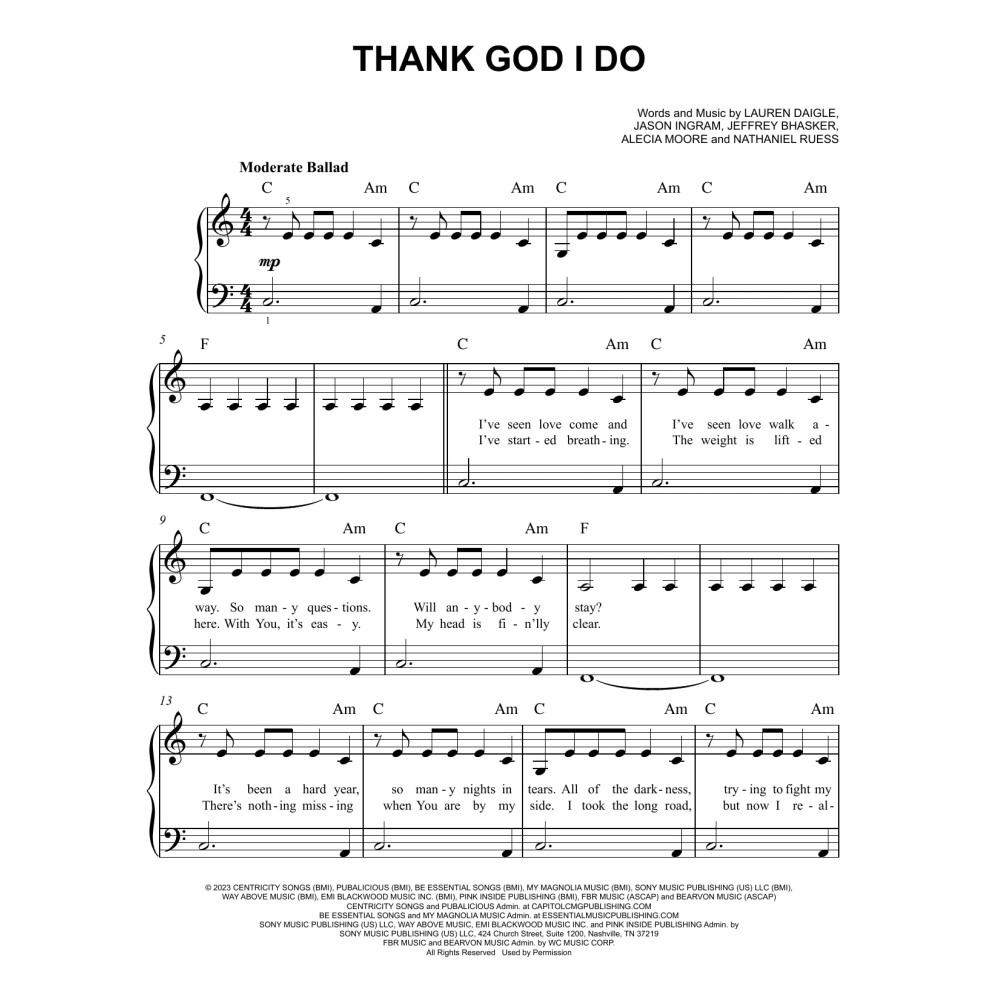 Thank God I Do