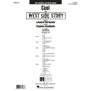 Cool (from West Side Story) (arr. Murtha) - Conductor Score (Full Score)