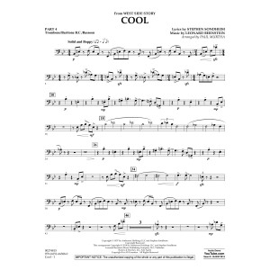 Cool (from West Side Story) (arr. Murtha) - Pt.4 - Trombone/Bar. B.C./Bsn.