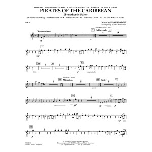 Pirates Of The Caribbean (Symphonic Suite) (arr. John Wasson) - Oboe