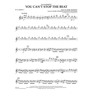 You Can't Stop The Beat (from Hairspray) (arr. Ted Ricketts) - Bb Clarinet 1
