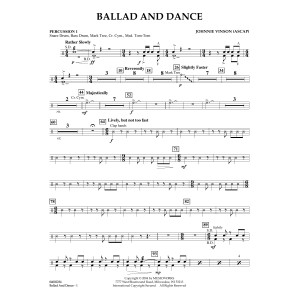 Ballad And Dance - Percussion 1