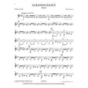 Albanian Dance - Bb Bass Clarinet