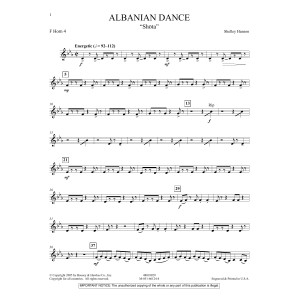 Albanian Dance - F Horn 4