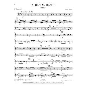 Albanian Dance - Bb Trumpet 1