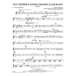 Sgt. Pepper's Lonely Hearts Club Band (Medley) (arr. Michael Sweeney) - Eb Alto Saxophone 1