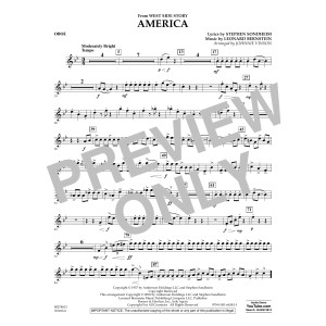 America (from West Side Story) (arr. Vinson) - Oboe