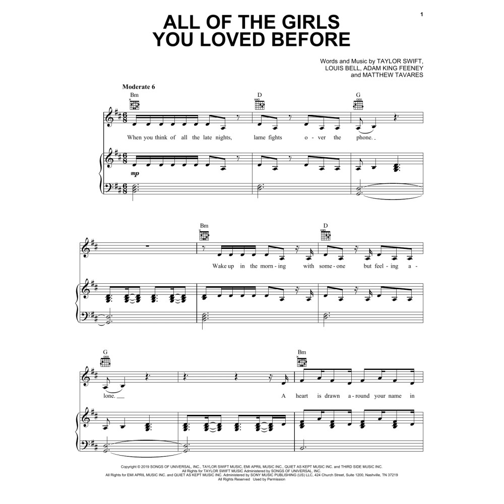 All Of The Girls You Loved Before
