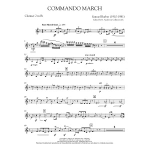 Commando March - Bb Clarinet 2