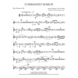 Commando March - Bb Bass Clarinet