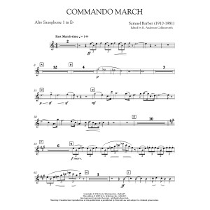 Commando March - Eb Alto Saxophone 1