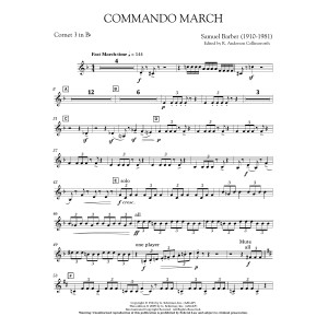 Commando March - 3rd Bb Cornet