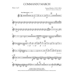 Commando March - F Horn 1
