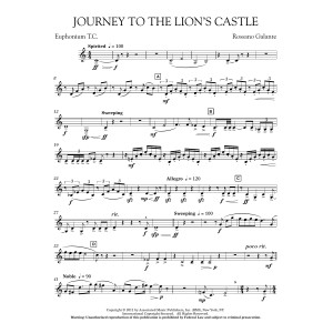 Journey to the Lion's Castle - Euphonium in Treble Clef