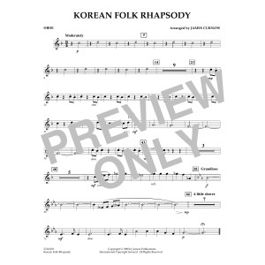 Korean Folk Rhapsody - Oboe