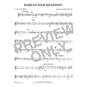 Korean Folk Rhapsody - Eb Alto Sax