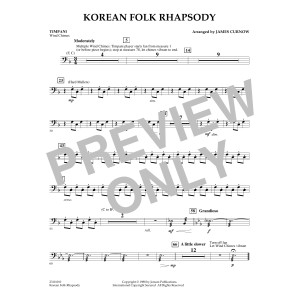 Korean Folk Rhapsody - Timpani