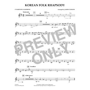 Korean Folk Rhapsody - Eb Baritone Saxophone