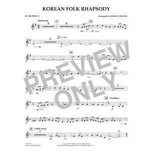 Korean Folk Rhapsody - Bb Trumpet 2