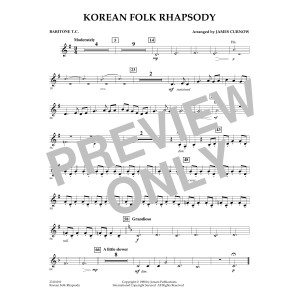 Korean Folk Rhapsody - Baritone T.C.